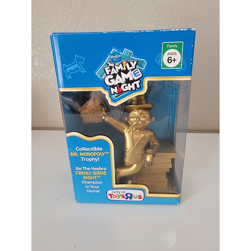 2009 Hasbro Family Game Night Champion Collectible Mr Monopoly Trophy ToysRus